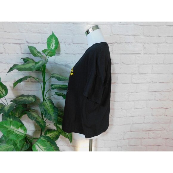 Wild And Free Death Soul Skull Graphic Black T-Shirt L Black Cold Shoulder - Picture 4 of 11